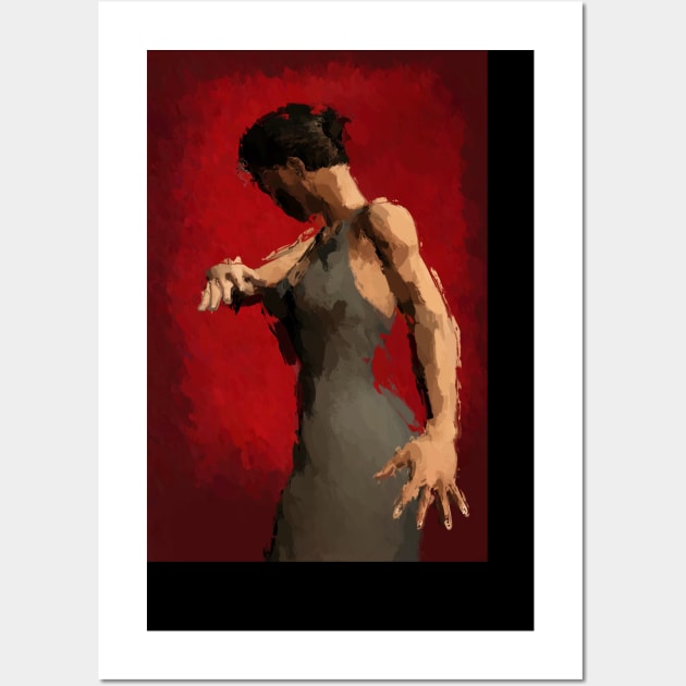 Flamenco Dancer Wall Art by CreativeByDesign